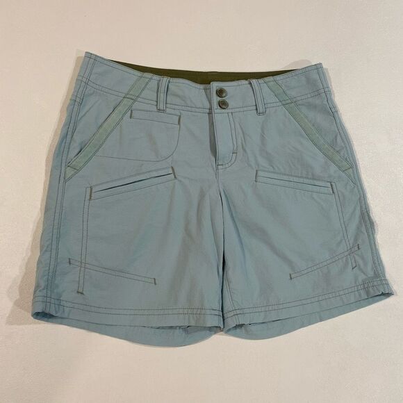 Athleta Trek Utility Shorts Women’s Size 2 – Light Blue Hiking Outdoor Quick Dry - Picture 1 of 10